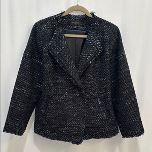 Talbots Black Tweed Sequin Women's Jacket